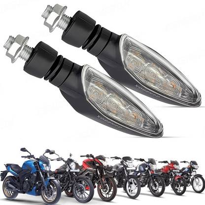 Generox Front, Rear LED Indicator Light for Bajaj Universal For Bike