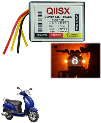 Qiisx Front, Rear Flasher Indicator Light for Suzuki Access 125