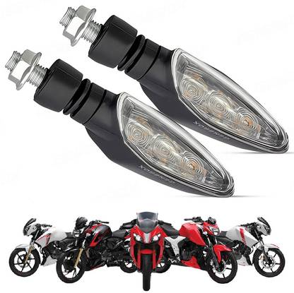 Generox Front, Rear LED Indicator Light for TVS Universal For Bike