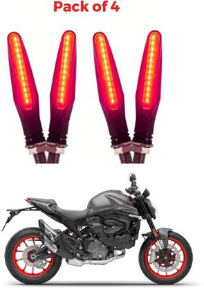 DriveXpert Front, Rear LED Indicator Light for Universal For Bike Universal For Bike
