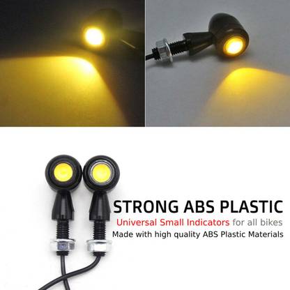 AutoPowerz Front, Rear LED Indicator Light for Universal For Bike Universal For Bike