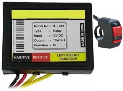 AMIRIDE Front, Rear, Side Flasher Indicator Light for Yamaha, Suzuki, Honda, KTM, Kawasaki, Bajaj, Hero Universal For Bike