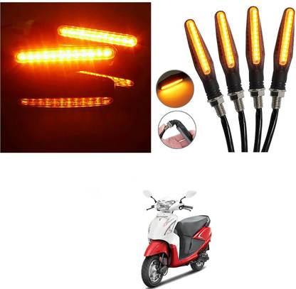PRTEK Universal High Bright Front Rear Led Side Indicator Turn Signal V510 Indicator Light Motorbike LED for Hero (12 V, 12 W)