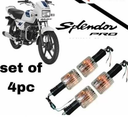 Anaisha Enterprises Side, Rear, Front Incandescent Indicator Light for Hero Splendor Plus, Splendor Pro, Splendor