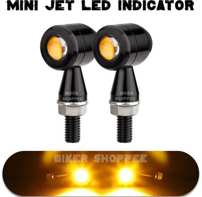 BIKER SHOPPEE Side, Rear, Front LED Indicator Light for Universal For Bike, Kawasaki, BMW, Bullet, GS, Suzuki, Royal Enfield, Yamaha, KTM, Honda, TVS R15 V3, MT15 ( BS4 + BS6 ), Continental GT 650, R15 V4, Duke 390, Ninja 300