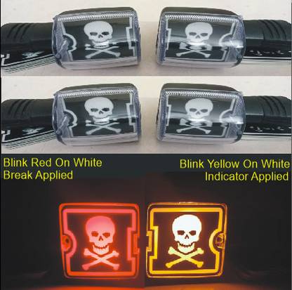 PBTA Front, Rear, Side LED Indicator Light for Hero Splendor Plus, Splendor Pro