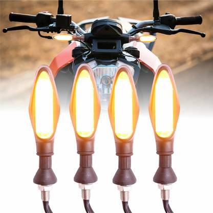 ASRYD Front, Rear LED Indicator Light for Universal For Bike Universal For Bike