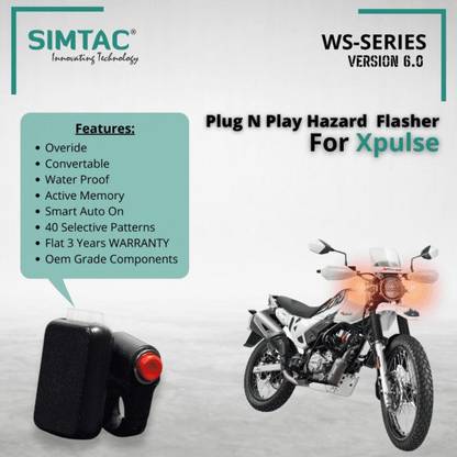 सिमटैक आगे, रियर फ्लैशर इंडिकेटर लाइट  Hero XPULSE 200 4V  के लिए