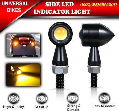 ASRYD Front, Rear, Side LED Indicator Light for Universal For Bike Universal For Bike
