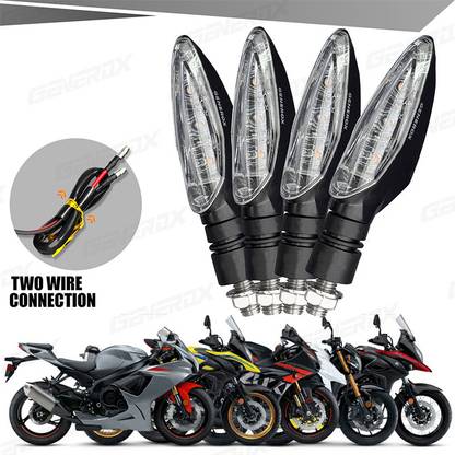 Generox Front, Rear LED Indicator Light for Suzuki Universal For Bike