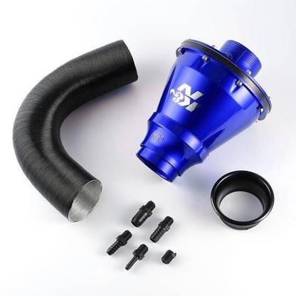 Auto MT BLUE K&N Apollo Flow Air Filter Universal Air Intake Kit System Y Tube Vehicle Intake Tube