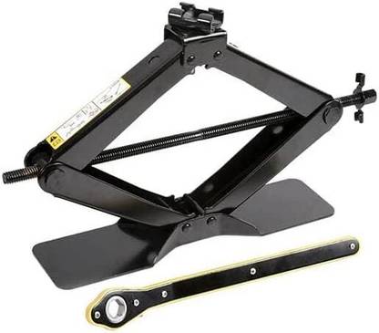 Kruvad Scissor Car Jack Tire Changing Tool Lift Wind Up Tool with Portable Crank Handle Vehicle Jack