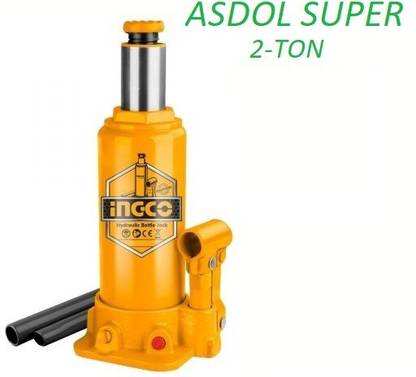 Asdol INGCO SUPER HBJ202 2-TONS Easy Car Lifting Bottle Shape Hydraulic (2000 kg) Vehicle Jack