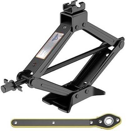 Gyanadh Scissor Car Jack 2 Ton Hand Crank Trolley Lifter Car Tyre Changing Tool Vehicle Jack Stand