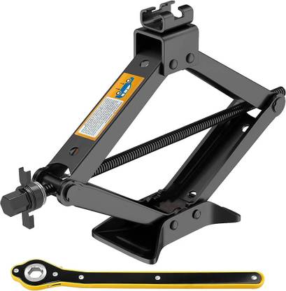 Kruvad Car Jack Kit Scissor Jack for Car 3 Ton Emergency Kit with Lug Wrench Vehicle Jack Stand