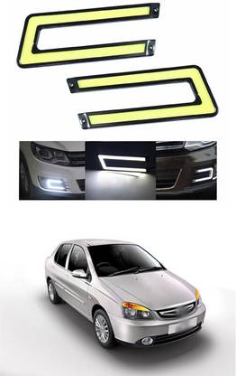 PRTEK U Shape COB LED DRL Light White 6000K High Power Brighter Bumper DRL Lights R_31 Headlight Car LED (12 V, 60 W)