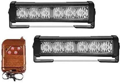 Auto MT 2COB 3IN1 LED BAR Strobe WHITE BLUE RED 6" 12V 40w/Pair Flasher Mini Light Bar Fog Lamp Car, Motorbike, Truck, Van LED (12 V, 24 W)