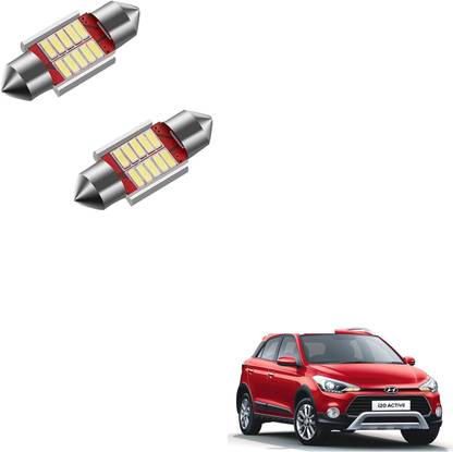 SEMAPHORE Universal Car Roof White 10 Led Light For Hyundai i10 Active Interior Light Car, Truck, Van LED for Hyundai (12 V, 5 W)