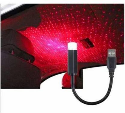 LifoDora -WU-CN322-USB CAR STAR LIGHT( PACK OF 1) Vehicle light bulb(RED) Car Fancy Lights