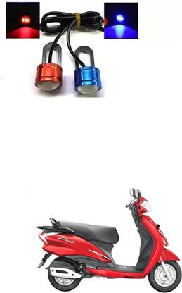 XZRTZ Strobe Light Eagle Eye Red-Blue (1 Pair) 2 Pcs Bike LED Z15 Parking Light Motorbike LED for Hero (12 V, 10 W)