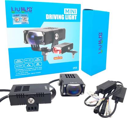 LIU HJG yellow white & devil Eye Slim fog light FOR CAR Fog Lamp Car, Motorbike, Truck, Van LED (12 V, 90 W)