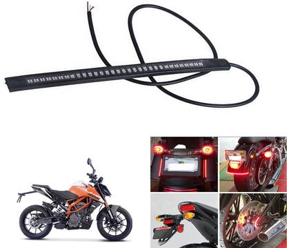 ROYAL AUTO MART Waterproof Brake, Indicator, Tail Strip DRL Multi Functions LED Light-271 Tail Light Motorbike LED for KTM (12 V, 18 W)