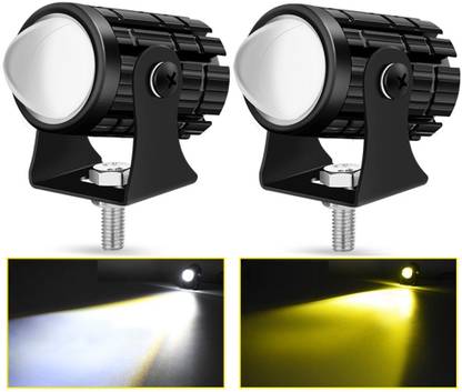 AIRSKY BB1248-Universal Motorcycle LED HeadLight Spotlights Projector Lens Yellow White Headlight Motorbike LED (12 V, 36 W)