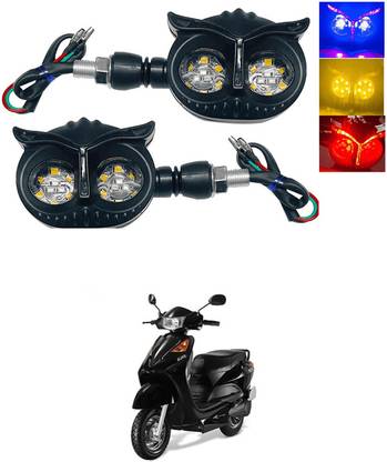 LOVMOTO Universal Owl Shaped Motorcycle Turn Signal Light, Running Indicator SG69 Indicator Light Car, Motorbike LED (12 V, 5 W)