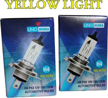 UNO MINDA H4 12V 130/100W Halogen Bulb Headlight Car Halogen (12 V, 100 W)