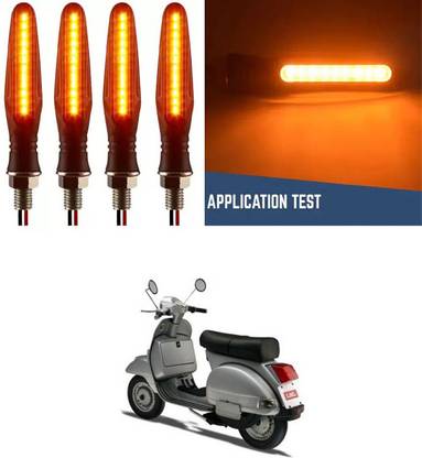 DeepShakshi AUTOMOTIVE Bike/Scooty/Motorcycle Yellow Indicator Light For LML Star Euro 200 Indicator Light Motorbike LED for LML (12 V, 24 W)