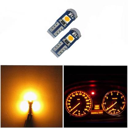 Cloudsale T5 LED Bulb Yellow Canbus Free Gauge Cluster Dashboard Indicator Light Bulbs Dash Light Car LED (12 V, 30 W)