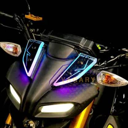 Vagary DRL Front Side LED Indicator Light for Yamaha MT 15(BS4+BS6) With App Controller Indicator Light Motorbike LED for Yamaha (12 V, 15 W)