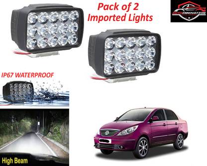 Autoinnovation 15 LED Fog Light High Power Fog Lamp for Universal For Car-169 Fog Lamp Car, Van, Motorbike, Truck LED for Tata (12 V, 15 W)