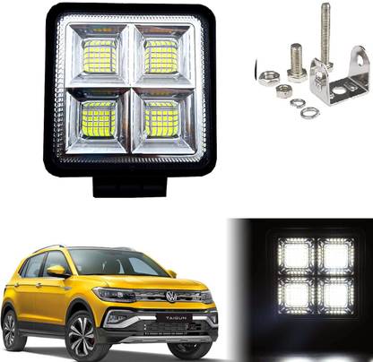 AUTO PEARL 192W-64 LED Fog Light Super Bright With Mounting Brackets for Taigun Fog Lamp Car, Van, Truck LED for Volkswagen (12 V, 192 W)