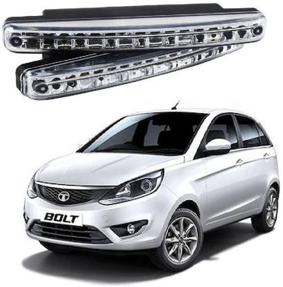 A2D 8 DRL Led Daytime Running Light White for Tata Bolt Indicator Light Car LED for Tata (12 V, 12 W)