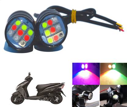 Autoinnovation Waterproof Original 12V LED Strobe Flash Warning Brake Lights-L1_51 Indicator Light Motorbike LED for Honda (12 V, 18 W)