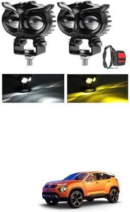 PRTEK Mini Drive Led Fog Light Projector White/Yellow with Turn On/Off Switch, R_48 Headlight Car, Motorbike LED (12 V, 55 W)
