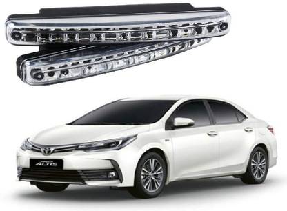 A2D 8 DRL Led Daytime Running Light White for Toyota Corolla Altis Indicator Light Car LED for Toyota (12 V, 12 W)