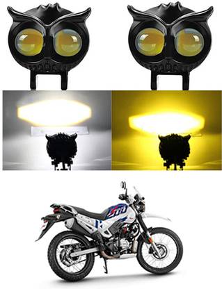 RKPSP Waterproof 40W Owal Shape White and Yellow Led Fog Light For Hero-Xpulse-200-4-V Fog Lamp Motorbike, Car Xenon (12 V, 40 W)