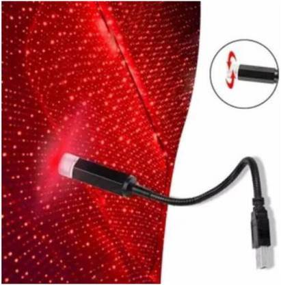 TOOLART -HA82-USB star sky light car interior atmosphere Led lamp 360 degree(RED) Car Fancy Lights