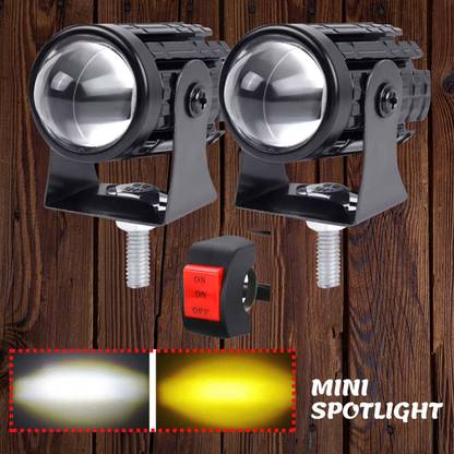 Znee Smart Spotlights Mini Projector Fog Light Front Driving Lampwith Three Line Switch Fog Lamp Car, Motorbike, Truck, Van LED (12 V, 36 W)