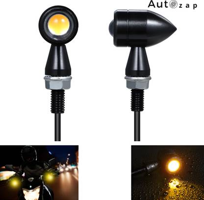 Autozap Front, Rear LED Indicator Light for Universal For Bike Universal For Bike