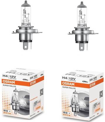 OSRAM Classic H4 Halogen Lamp Headlight Bulb (12V, 100/90W P43t, Pack of 2 Bulbs) Headlight Car Halogen (12 V, 90 W)