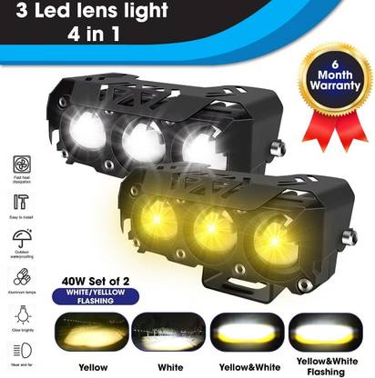 Otoroys 3 LED Future Eye 5 in 1 Powerful 40W Fog Light With Devil Eye Fog Lamp Car, Motorbike LED (12 V, 40 W)