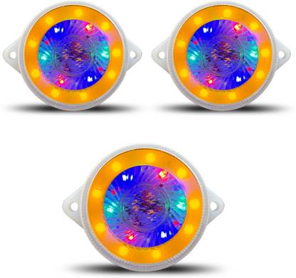 Autonationasia Universal Chakri DRL LED Indicator Light (3pc) 24V for Truck Buses Indicator Light Truck LED (24 V, 65 W)