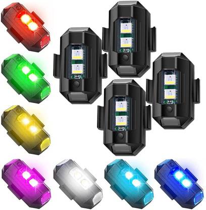 LOVMOTO Universal Warning Signal Blinker LED Strobe Rechargeable Safety Light Interior Light Car, Motorbike, Truck, Van LED (1 V, 12 W)