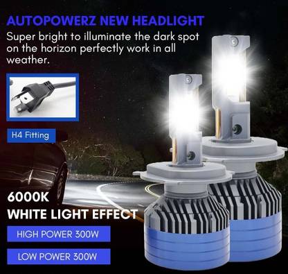 LIU HJG White LED 300 WATT DC 12V-80V Headlight Bulb Headlight Car LED (12 V, 300 W)