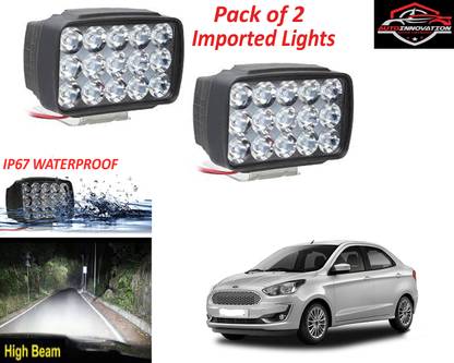 Autoinnovation 15 LED Fog Light High Power Fog Lamp for Universal For Car-16 Fog Lamp Car, Van, Motorbike, Truck LED for Ford (12 V, 15 W)