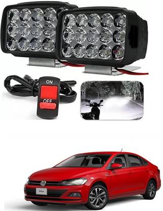 DeepShakshi AUTOMOTIVE Car 15 Led Light/Head light For Volkswagen Virtus Fog Lamp Car LED for Volkswagen (12 V, 24 W)