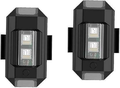 Pa 7 Color LED Flashing Strobe Light Rechargeable Mini Signal Warning Strobe Light Brake Light Car, Motorbike LED (5 V, 12 W)